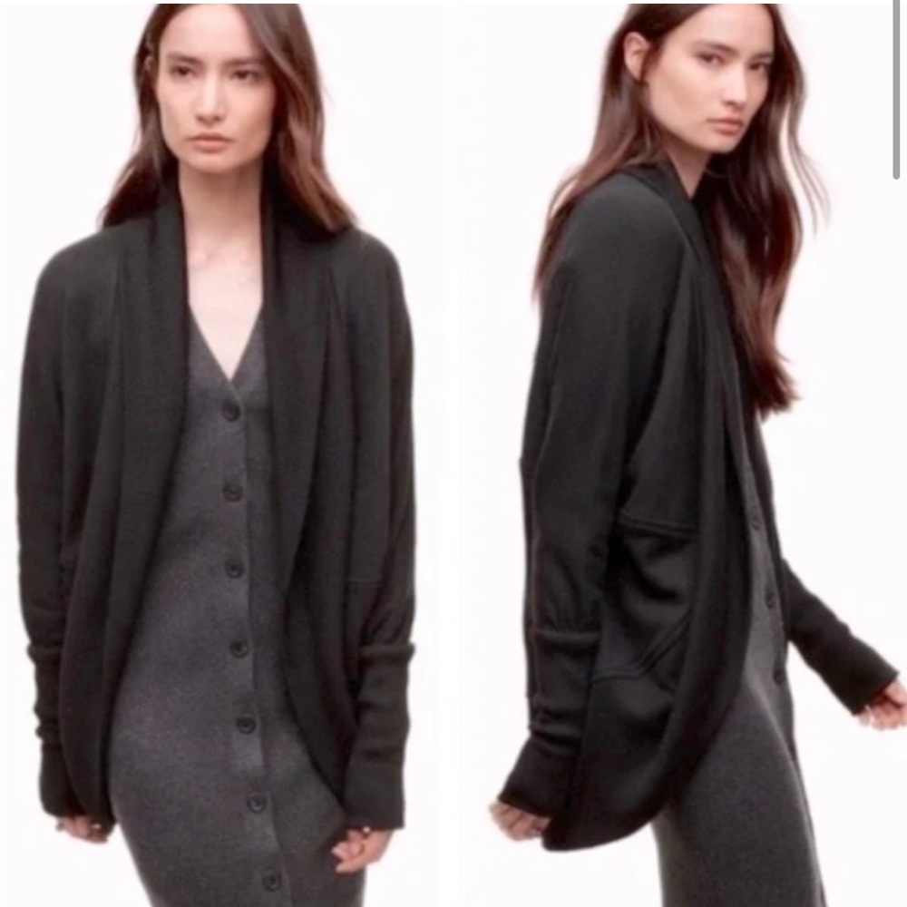 WILFRED Diderot Cocoon Cardigan Black XXS Aritzia